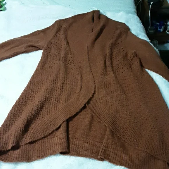 Torrid Warm Brown Knit Cardigan - Picture 7 of 8